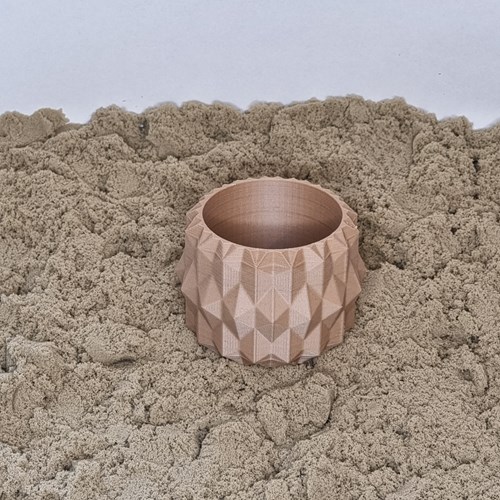Grennn speelbakje duurzaam speelgoed diamant bruin print-2