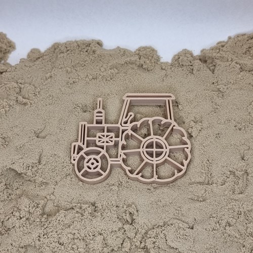 Grennn emporte-pièce tracteur plastique biodégradable pour pâte à modeler et sable-2