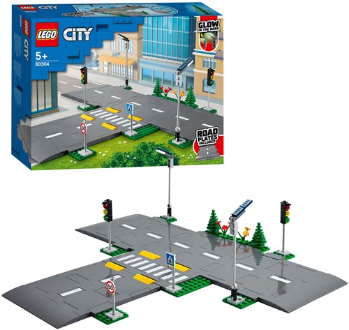 LEGO City set de construction plaques de route avec feux de signalisation - 60304-2