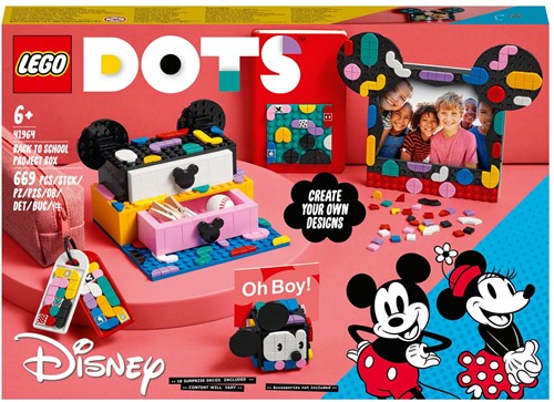 LEGO DOTS 41964 Mickey Mouse & Minnie Mouse: Retour à l'école