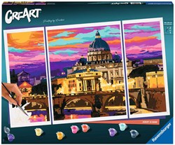 Ravensburger schilderen op nummer - CreArt Sunset in Rome voor volwassenen