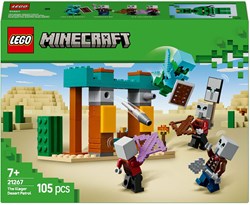 LEGO Minecraft set de construction désert avec Illagers et chevalier cactus - 21267