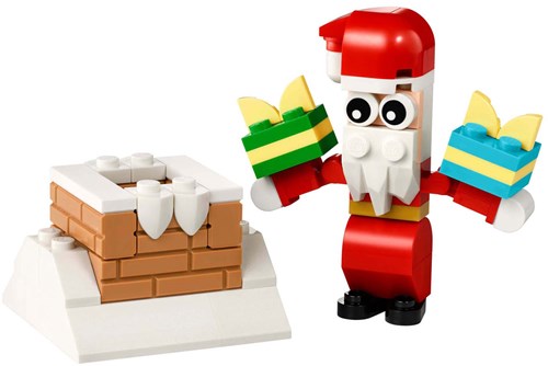 LEGO set de construction Père Noël cheminée cadeau 30692 jouet-2