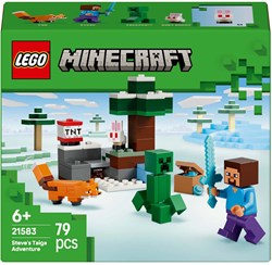 LEGO Minecraft avonturenset Steves Taiga-biom met figuren en accessoires