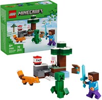 LEGO Minecraft set d'aventure biome Taïga de Steve avec figurines et accessoires-3