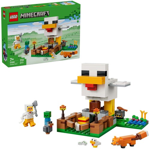 LEGO Minecraft ferme à poulets set de construction - jouet créatif pour enfants-3