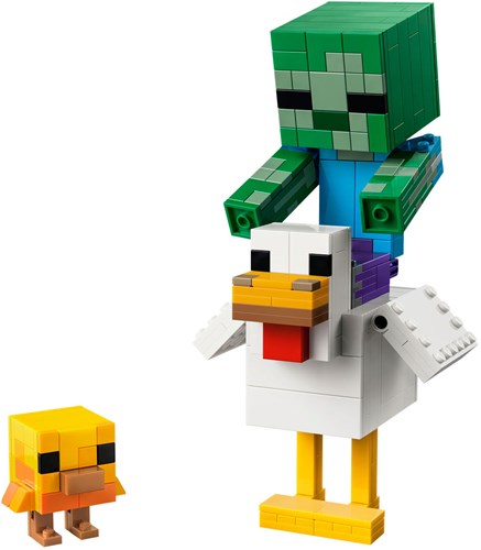 LEGO Minecraft set de construction Jockey de poulet - jouet créatif-2