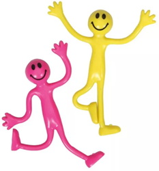 Keycraft buigzame smiley man speelgoed - vrolijke poppetjes