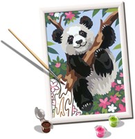 Ravensburger schilderen op nummer - CreArt Speelse Panda dierenpakket-3