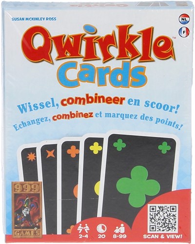 999 Games Qwirkle jeu de cartes stratégie colorée pour familles