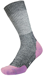 1000 Mile Fusion Walk Sock Ladies (Recycled) - Navy Marl/Mauve - Medium