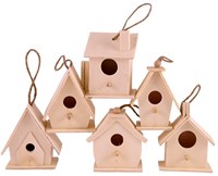 Maison d’oiseau à décorer en bois kit créatif nichoir à oiseaux