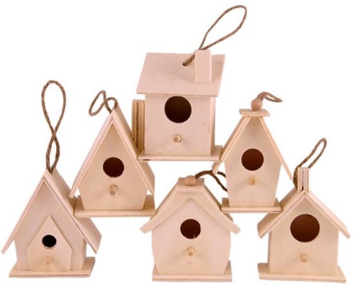 Maison d’oiseau à décorer en bois kit créatif nichoir à oiseaux