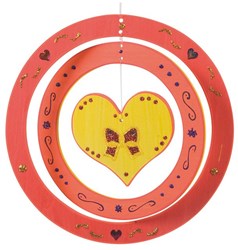 Hape carillon en bois cœur décoration pour enfants et jardin