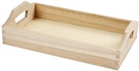 Creativ Company houten dienblad Keizerin Boom 30x17x5 cm met handvaten-2