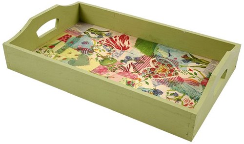 Creativ Company houten dienblad Keizerin Boom 30x17x5 cm met handvaten