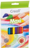 Creall crayons de couleur Maxi Jumbo 12 couleurs - extra solides et épais
