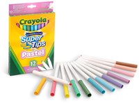Crayola feutres pastel - Supertips 12 couleurs pour enfants et adultes-2