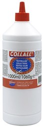 Collall textiellijm - 1000 ml grote fles textiellijm voor stof