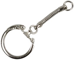 Creativ Company sleutelhanger rond zilver 25 stuks sleutelaccessoire
