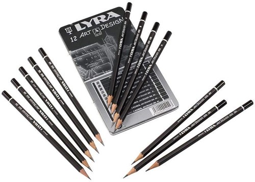 Lyra crayons graphite - Art Design 12 pièces pour dessin et croquis