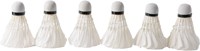 Angel Sports volants badminton plumes blancs 6 pièces en tube 4,5-5 grammes