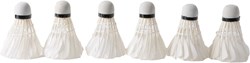 Angel Sports volants badminton plumes blancs 6 pièces en tube 4,5-5 grammes