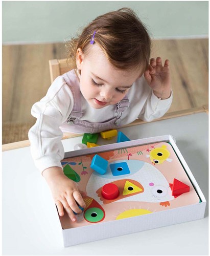Jumbo Goula - Jeu éducatif de formes en bois pour tout-petits-3