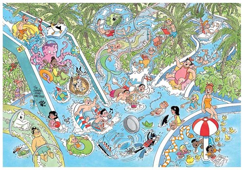 Jumbo puzzel Waterglijbaan - Jan van Haasteren junior 360 stukjes-2
