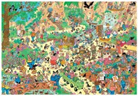 Jumbo puzzel Jan van Haasteren Vlindertuin 2000 stukjes familie-2