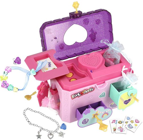 Jumbo boîte à bijoux FunLockets avec enregistreur de messages secrets jouet-2