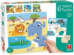 Jumbo Goula puzzle éducatif animaux - jouet en bois 6 pièces