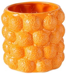 Boltze Home bloempot keramiek sinaasappel design H15cm waterproof