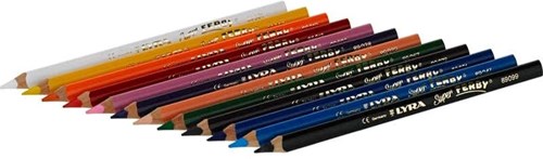 Lyra crayons de couleur set - Super Ferby 12 couleurs ergonomique