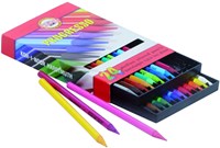 Koh-i-noor kleurpotloden Progresso houtvrij - 24 kleuren set