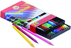 Koh-i-noor kleurpotloden Progresso houtvrij - 24 kleuren set