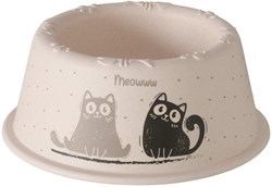 Boltze Home gamelle chat bambou mélamine multicolore Ø17xH7cm
