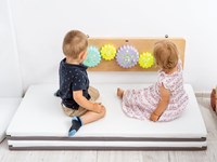 Softplay  opvouwbare mat XL WIT-GRIJS