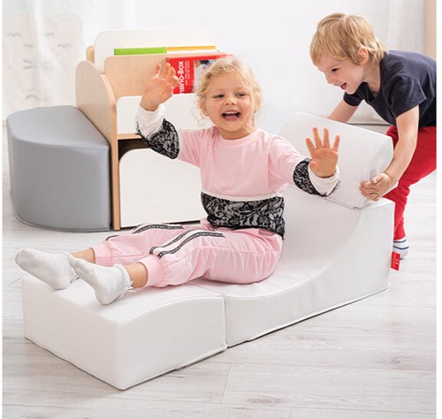 Softplay loungebankje WIT-3