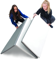 Softplay  opvouwbare mat XL WIT-GRIJS-2