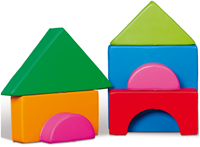 Softplay dikke geometrische vormen-3