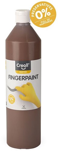 Creall peinture au doigt marron sans conservateur 750ml peinture enfant-2