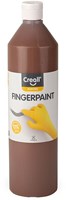 Creall peinture au doigt marron sans conservateur 750ml peinture enfant