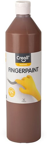Creall peinture au doigt marron sans conservateur 750ml peinture enfant