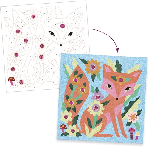 Djeco Kit de peinture sur sable Animaux nocturnes-2