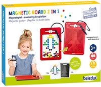 Beleduc magnetisch speelgoed Magnetboard 2 in 1 educatief spel