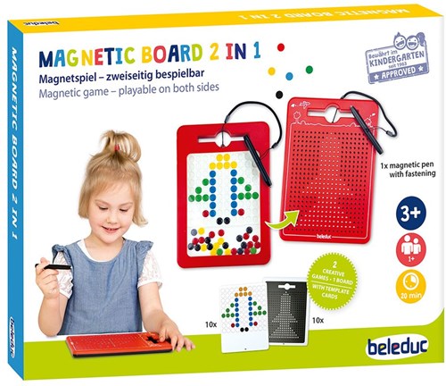 Beleduc magnetisch speelgoed Magnetboard 2 in 1 educatief spel