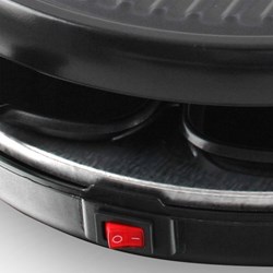 Daily Home raclette grill 6 personnes set gourmet noir sans PFAS