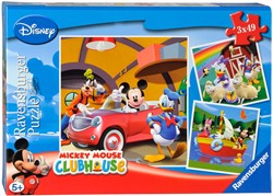 Ravensburger puzzel Disney Mickey Mouse - 3x 49 stukjes