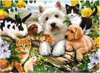 Ravensburger puzzel dieren - Happy Animal Buddies legpuzzel 300 stukjes-2